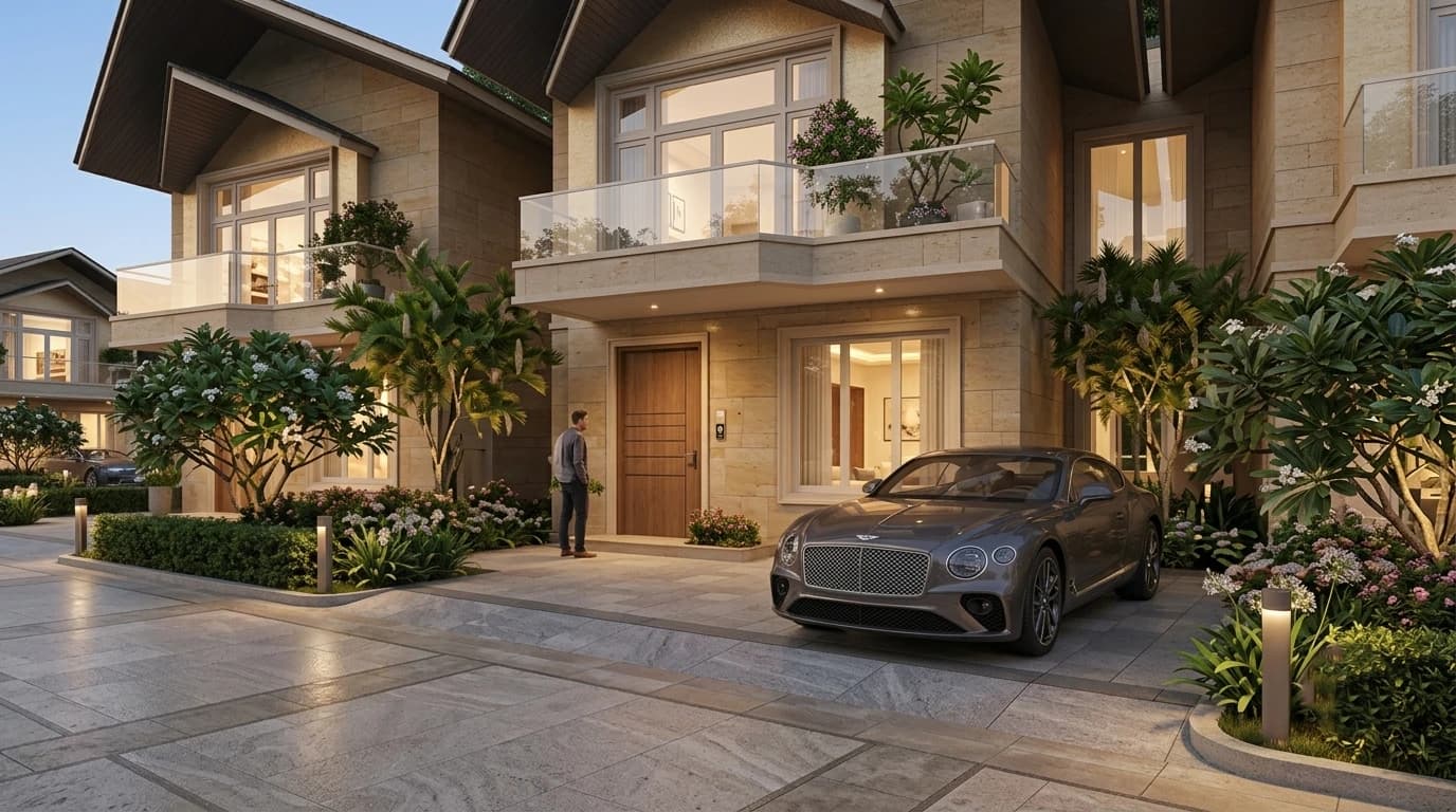 Private Villa Parking